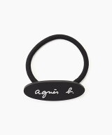 agnes b. ENFANT キッズ ロゴ ヘアゴム アニエスベー ヘアアクセサリー その他のヘアアクセサリー ホワイト