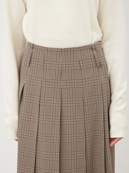 Mila Owen｜ベルトループデザインプリーツスカート | Rakuten Fashion