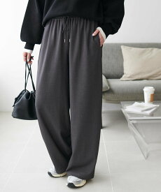 Discoat あったかとろみイージーパンツ ディスコート パンツ その他のパンツ ホワイト ベージュ グレー ブラック【送料無料】