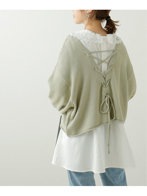 Ray Cassin バックレースアップニットプルオーバー Rakuten Fashion 楽天ファッション 旧楽天ブランドアベニュー Ch4346