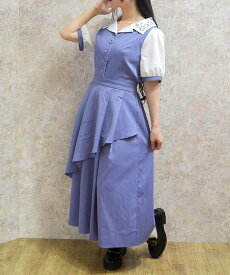 【SALE／38%OFF】axes femme 星座刺繍アシメドッキングワンピース アクシーズファム ワンピース・ドレス ワンピース パープル ブルー【送料無料】