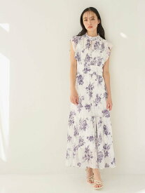 SNIDEL 【販路限定サイズあり】Sustainableプリーツプリントワンピース スナイデル ワンピース・ドレス ワンピース ホワイト【送料無料】