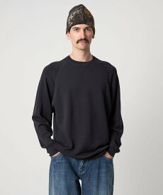 【SALE／40%OFF】Steven Alan ＜Steven Alan＞ W/NY スムース ラグランスリーブ クルーネック ニット ユナイテッドアローズ アウトレット トップス ニット ネイビー グレー【送料無料】