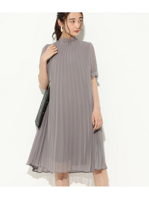 Vis Web限定 衿レースシフォンプリーツワンピース Rakuten Fashion 楽天ファッション 旧楽天ブランドアベニュー T