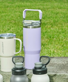 LAKOLE 【保冷保温】ストロー付ハンドル2WAYタンブラー ラコレ 食器・調理器具・キッチン用品 グラス・マグカップ・タンブラー パープル グリーン オレンジ イエロー ブラック