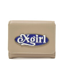 【SALE／30%OFF】X-girl OVAL LOGO CLASP FAUX LEATHER MINI WALLET エックスガール アクセサリー・腕時計 その他のアクセサリー・腕時計 ベージュ ブラック【送料無料】