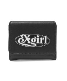 【SALE／30%OFF】X-girl OVAL LOGO CLASP FAUX LEATHER MINI WALLET エックスガール アクセサリー・腕時計 その他のアクセサリー・腕時計 ベージュ ブラック【送料無料】