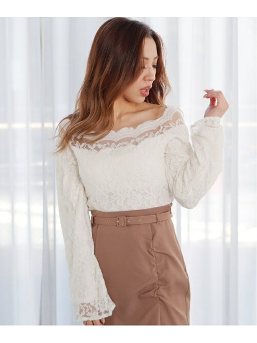 Lip Service フレアスリーブレースオフショルtops Rakuten Fashion 楽天ファッション 旧楽天ブランドアベニュー By4348
