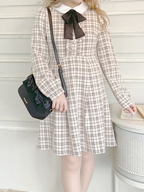 Lodispotto ロイヤルパールカラーチェックボウタイワンピース Rakuten Fashion 楽天ファッション 旧楽天ブランドアベニュー Cb3348