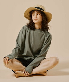 San-ai Resort 【WEB限定】ラッシュガード付き4点セット水着 9号、11号、13号【BeachQueen】 サンアイリゾートノーザリー 水着・スイムグッズ 水着 ブラウン ブラック カーキグリーン ベージュ【送料無料】