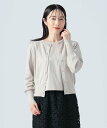 【SALE／50%OFF】BEAMS HEART WOMEN 【秋まで使える】ノースリーブカットソー * カーディガン(セットアイテム) 25SS 長袖 はおりもの ビームス ハート トップス カーディガン ネイビー グリーン