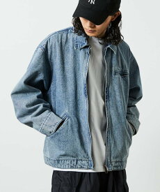 【SALE／25%OFF】FREAK'S STORE USED加工 デニムブルゾン フリークスストア ジャケット・アウター デニムジャケット ブラック ブルー ネイビー【送料無料】