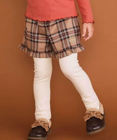 【SALE／20%OFF】SLAP SLIP 【お揃い】レギンスドッキングチェックショートパンツ(80~130cm) ベベ オンライン ストア スカート その他のスカート ブラック ホワイト