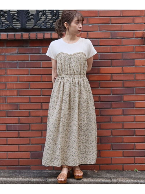 Tiptop Pocket Tiptop 花柄ビスチェ切り替え風ワンピース Rakuten Fashion 楽天ファッション 旧楽天ブランドアベニュー Ak50
