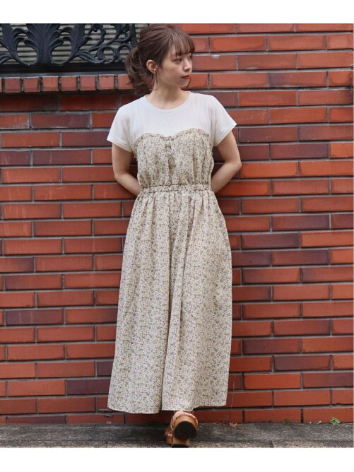 Tiptop Pocket Tiptop 花柄ビスチェ切り替え風ワンピース Rakuten Fashion 楽天ファッション 旧楽天ブランドアベニュー Ak50