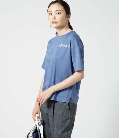 【SALE／16%OFF】NEWYORKER WOMEN バイオシルケットスムース 半袖プリントTシャツ ニューヨーカー トップス カットソー・Tシャツ ホワイト グリーン ブルー ネイビー【送料無料】