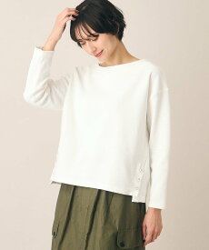 【SALE／50%OFF】Dessin 【洗える】サイドボタン付きカットソー(XS~L) デッサン トップス カットソー・Tシャツ ホワイト ピンク ネイビー