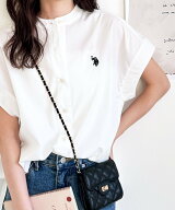 【SALE／25%OFF】GeeRA 【US.POLO.ASSN】フレンチスリーブシャツ ジーラ トップス シャツ・ブラウス ネイ…