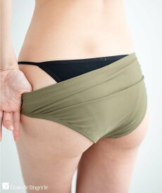 fran de lingerie comfitsから生まれたサポートアイテム「コンフィッツオリジナル水着用吸水ショーツ」 フランデランジェリー インナー・ルームウェア ショーツ ベージュ ブラック