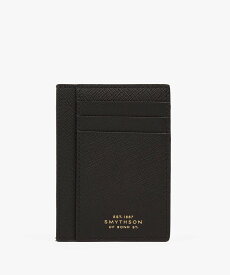 SMYTHSON Panama 773 Card Holder スマイソン 財布・ポーチ・ケース 名刺入れ・カードケース ブラック【送料無料】