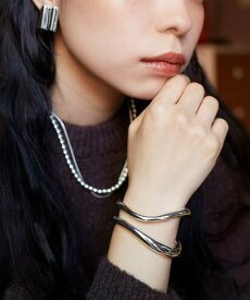 Nothing And Others Nothing And Others/Double Line Bangle ナッシングアンドアザーズ アクセサリー・腕時計 ブレスレット・バングル シルバー【送料無料】