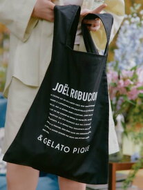 gelato pique 【JOEL ROBUCHON】リネン混エコバッグ ジェラートピケ バッグ エコバッグ・サブバッグ ブラック グリーン