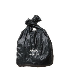 NANGA NANGA POCKETABLE ECO BAG(LIVE THE LIFE) ナンガオンラインショップ バッグ エコバッグ・サブバッグ ブラック イエロー ゴールド