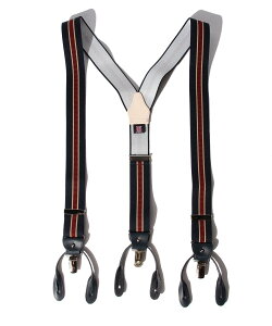 BEAMS F ALBERT THURSTON / �X�g���C�v �T�X�y���_�[ 35mm �r�[���X ���� �t�@�b�V�����G�� �x���g �u���b�N ���C�����b�h �u���[�y���������z