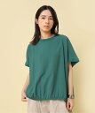 【SALE／18%OFF】RNA-N B2887 リブコンビヘムバルーンプルオーバー アールエヌエーエヌ トップス カットソー・Tシャツ ブラック グレー グリーン【送料無料】