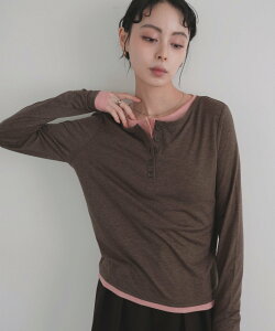 �ySALE�^35%OFF�zLIAN �o�C�J���[�w�����[�l�b�N�v���I�[�o�[ ���A�� �g�b�v�X �J�b�g�\�[�ET�V���c �O���[ �u���E��