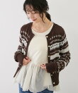 フェアアイルパターンニットカーディガン
