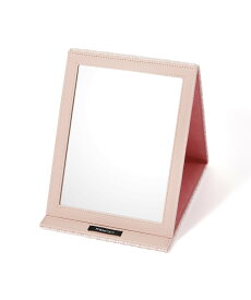 Francfranc ツイード 折り畳みミラー L フランフラン メイク道具・美容器具 手鏡・メイクミラー ピンク