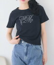 ビジューロゴTシャツ