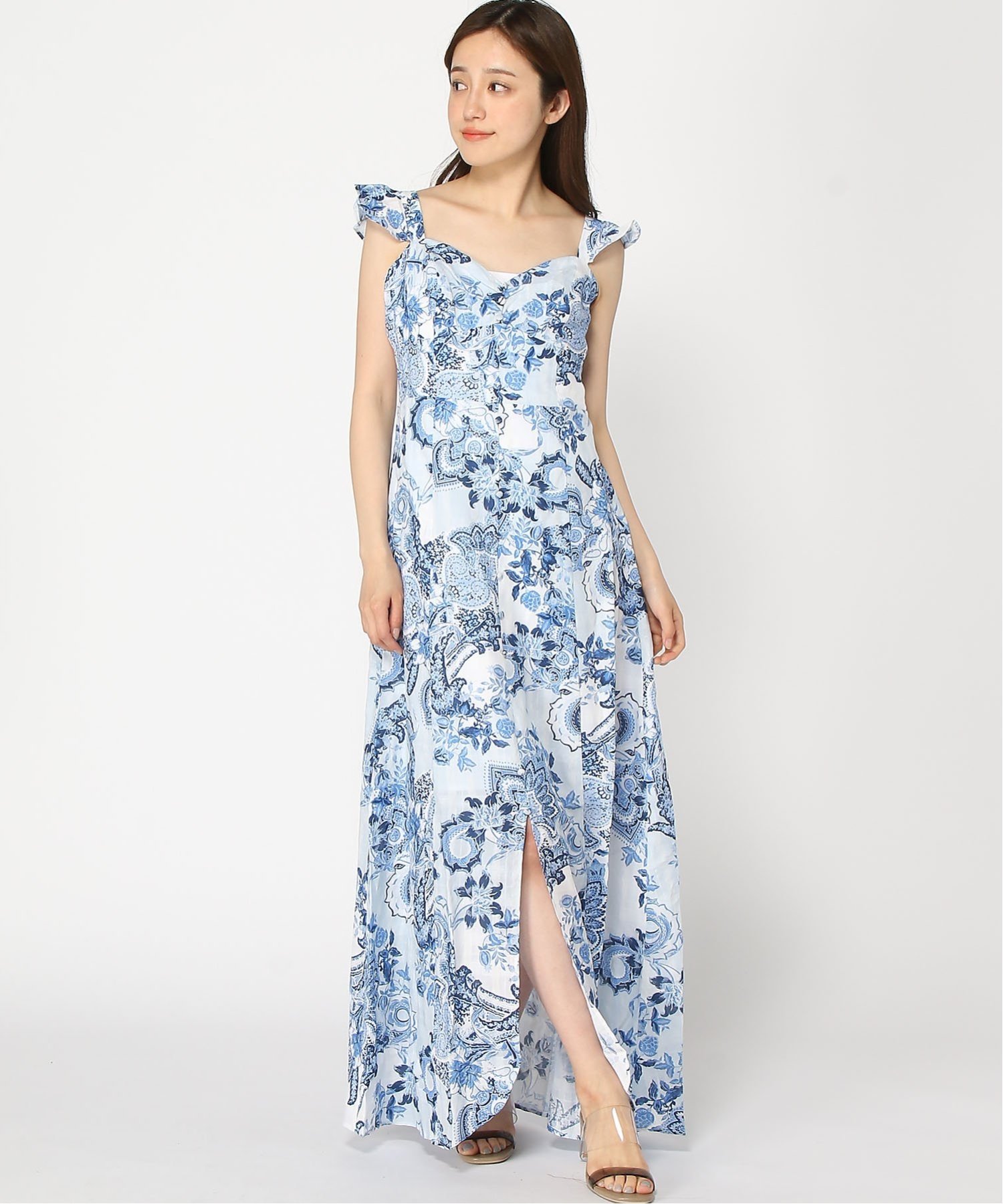 GUESS｜(W)Eco Rose Maxi Dress | Rakuten Fashion(楽天ファッション