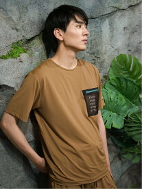 【SALE／10%OFF】TAKA-Q 【WEB限定】Holidayout 冷感メッシュ ポケットT(セットアップ可能) タカキュー トップス カットソー・Tシャツ イエロー ブラック カーキ