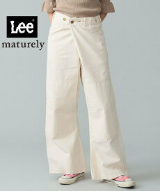 BEAMS BOY Lee * maturely / 別注 Twill Double Knee Painter Pants ビームス ウイメン パンツ ジーンズ・デニムパンツ ホワイト【送料無料】