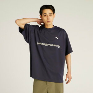 �ySALE�^39%OFF�zPUMA �����Y ���[�h���[�u ESS+ �O���t�B�b�N ���� T�V���c WORDROBE ESS+ GRAPHIC SS TEE �v�[�} �g�b�v�X �J�b�g�\�[�ET�V���c �l�C�r�[�y���������z