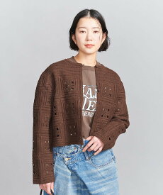 【SALE／80%OFF】BEAUTY&YOUTH UNITED ARROWS コットンブレンド エンブロイダリー カーディガン -2WAY- ユナイテッドアローズ アウトレット トップス カーディガン ブラック ブラウン ホワイト