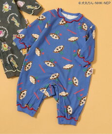 【SALE／60%OFF】BREEZE 【おじゃる丸】カバーオール エフオーオンラインストア マタニティウェア・ベビー用品 ロンパース・カバーオール ブルー グレー