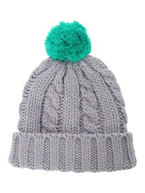 【SALE／60%OFF】Samansa Mos2 Lagom 配色ポンポンニット帽 サマンサモスモス 帽子 ハット グレー ネイビー レッド