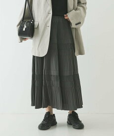 URBAN RESEARCH プリーツティアードスカート アーバンリサーチ スカート その他のスカート ホワイト グレー ブラック【送料無料】