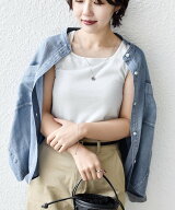 SHIPS WOMEN 《予約》＜手洗い可能＞ラメ 2WAY ノースリーブ プルオーバー シップス トップス ノースリー…