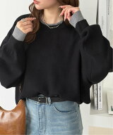 【SALE／35%OFF】GeeRA スウェットライクレイヤード風ニット ジーラ トップス ニット
