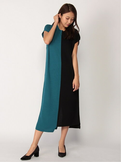 Osmosis バイカラーニットワンピース Rakuten Fashion 楽天ファッション 旧楽天ブランドアベニュー V