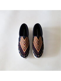【SALE／54%OFF】White Mountaineering (M)＜GEOMETRIC＞EMBROIDERY SLIP-ON ホワイトマウンテニアリング シューズ・靴 スニーカー ネイビー ブラック ホワイト【送料無料】