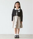 【SALE／50%OFF】petit main ジャガードリボンOP+衿つきJKセット ナルミヤオンライン スーツ・フォーマル セットアッ…