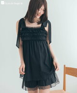 fran de lingerie ナイトブラ付きルームウェア&パジャマ「ルナイト スイート キャミソール」ナイトブラ付…