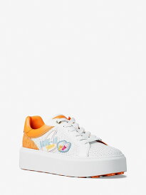 【SALE／83%OFF】MICHAEL KORS ROMEY エンブリッシュ ミクストメディア スニーカー マイケルコース マイケル・コース シューズ・靴 スニーカー オレンジ【送料無料】