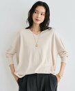 Vネックソフトタッチニット