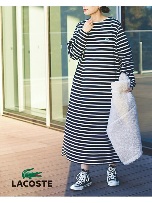Beams Women Lacoste Beams Boy 別注 ボートネック ワンピース Rakuten Fashion 楽天ファッション 旧楽天ブランドアベニュー Dm6355